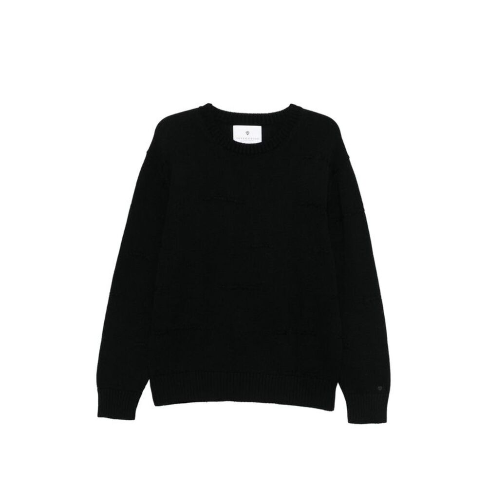 Seven Gauge Black Sweaters & Knitwear - Jumpers Men